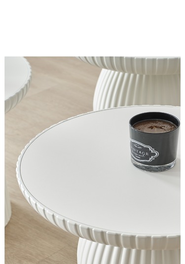 Diamond, Bohem Sehpa,tekli Sehpa,yan Sehpa,zigon Sehpa - Aytaşı & Aytaşı Renkli Tabla Aytaşı Renk Gövde & Aytaşı Renk Tabla