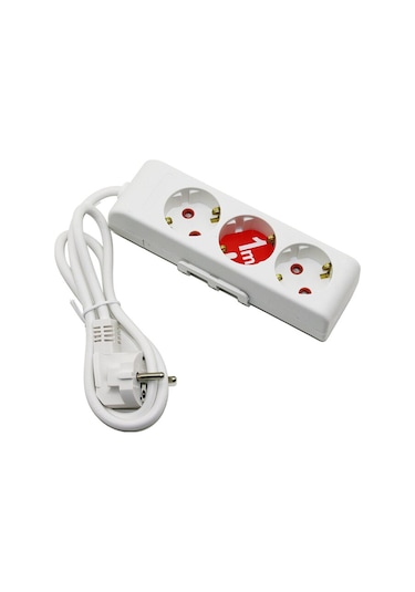 Rı-tech 3lü - 1mt Uzatma Kablo - Topraklı Grup Priz 001 175 31 Diğer