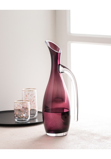 Madame Coco Trouville El Yapımı Kulplu Cam Karaf 1ksurh01381400 Ml-mürdüm