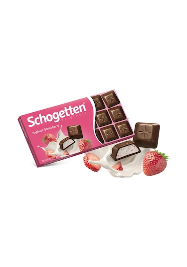 Schogetten Yoğurt Ve Çilek Aromalı 100 Gr Çikolata X 2 Adet