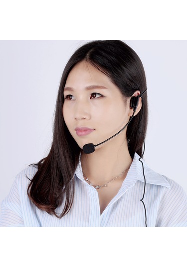 Reedark Kafa Tabanlı Serbest El Mikrofonu - Üniversite Dersleri, Sunumlar İçin Gürültü Engellli 3.5mm Konnektörlü Kulaklık Mikrofonu