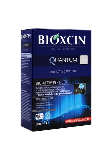 Bioxcin Quantum Bio Activ Kuru ve Normal Saçlar için Şampuan 300 ML (Kutusuz)