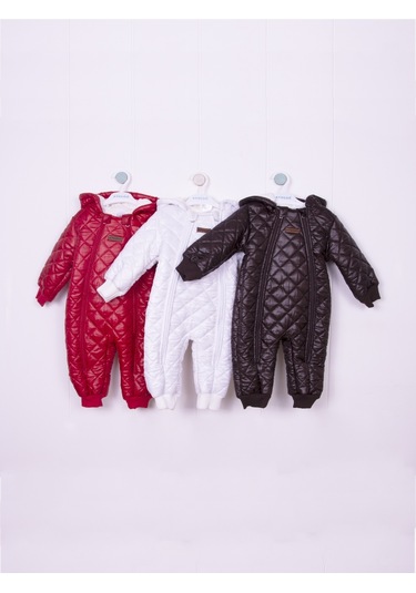 Mikro Kozmonot Kırmızı Bebek Tulumu Kırmızı