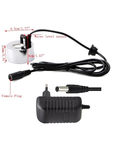 45mm AC/DC Büyük Metal  Buhar Üreteci, Kuluçka Nem Nozulu 24v+Adaptör