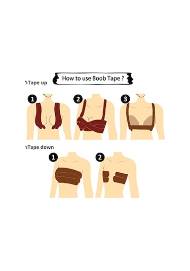 Youtek Yapışkanlı Göğüs Kaldırma Bandı - Su Geçirmez, Nefes Alabilir, A-e Beden Uygun