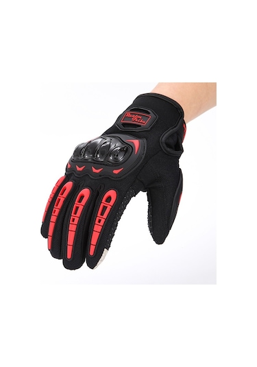 Motor Eldiveni Profesyonel Korumalı Dokunmatik Motosiklet Eldiveni XL 1