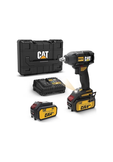 CAT DX72 Çift Akülü Şarjlı 350 NM Kömürsüz Profesyonel Somun Sıkma Makinesi