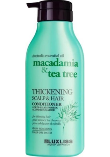 LUXLISS Thickening Macadamia Tea Tree Thickening Scalp- Hair Conditioner 500 ML