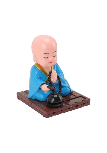 Geeroyoo Güneş Enerjili Otomatik Kafa Sallayan Fenerci Fişekçi, Ev Ofis Araba Dekorasyonu, Şans Ve Mutluluk Dilekleri, Plastik Materyal, Hediye Paketi