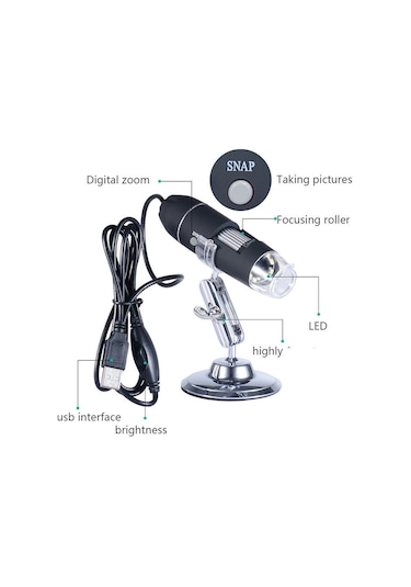 Brons 1000x Usb Hd Cmos 8 Led Dijital Mikroskop
