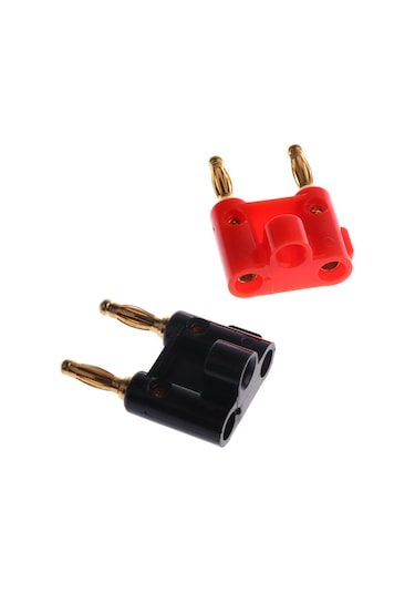 Homyl Çift Muz Fiş Altın Kaplama Vidalı Tip Ses Konuşma Tel