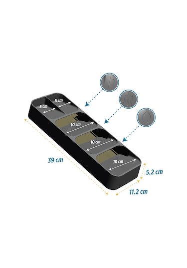 Decobella Kaşıklık Çekmece İçi Kaşıklık Dolap İçi Düzenleyici