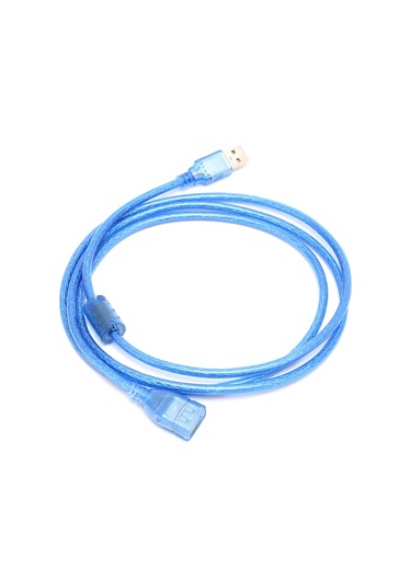 Veri Hattı Erkek - Dişi Pirinç Çift Ekranlı Usb 2.0 Uzatma Kablosu Veri Aktarımı İçin 1,5 Metre