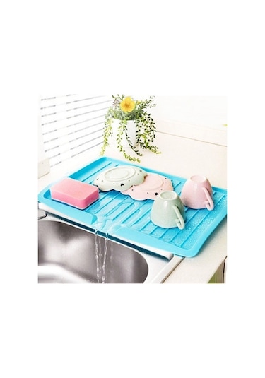 Wezone Mutfak Meyve Sebze Sulama Tepsisi, Tabak Bardağı Depolama Rafı, Yıkama Rakusu, Etkili Sulama Fonksiyonu, Mavi Renk Diğer