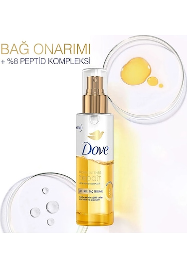 Dove Çift Fazlı Saç Serumu Bond Intense Repair 80 Ml X2