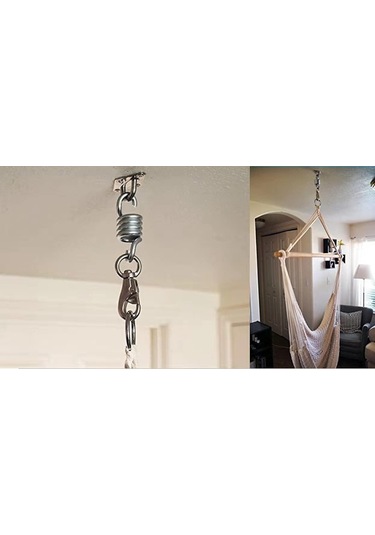 1100lbs Kapasite Hamak, Boks Çantası, Asılı Sandalye, Spor Salonu Ve Veranda Salıncak Askısı İçin 4 İnç Yay 2 Adet Yeşil - Haki 1100lbs Kapasite Hamak, Boks Çantası, Asılı Sandalye, Spor Salonu Ve Veranda Salıncak Askısı İçin 4 İnç Yay 2 Adet Yeşil - Haki