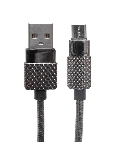 Powermaster Metal Yaylı 3 Amper Micro Usb Şarj Ve Data Kablosu