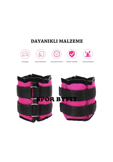 3 Kg Fuşya Deluxe Comfort El Ayak Ağırlığı Fuşya