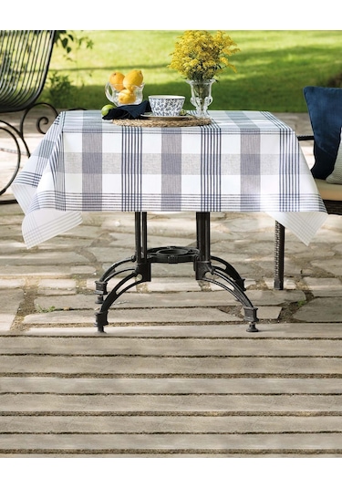 Madame Coco Majori Pvc Masa Örtüsü Mpv-23140 X 140 Cm-indigo