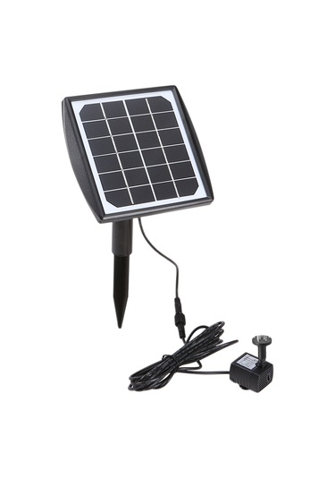 Lemestar Güneş Enerjili 4 Fıçya Seçenekli Su Fontanı - Otomatik Başlangıç, 6v/2w, 200l/h Akış Hızı, Kuş Havuzu Ve Bahçe Dekorasyonu İçin