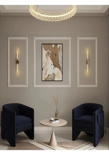 Dekoratif Boyanabilir Poliüretan Duvar Çıtası En 2.5 Cm Uzunluk :120 Cm