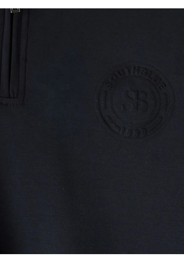 Lc Waikiki Antrasit Fermuarlı Dik Yaka Nakışlı Erkek Sweatshirt