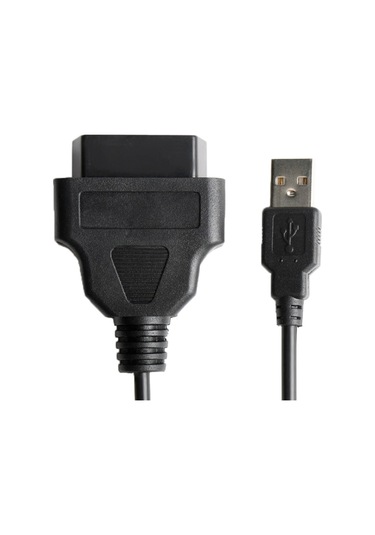 Sones Araba Obd 2 Dişi - Usb Konektörü Obd Fiş Gps Kablosu, Kablo Uzunluğu: 1m