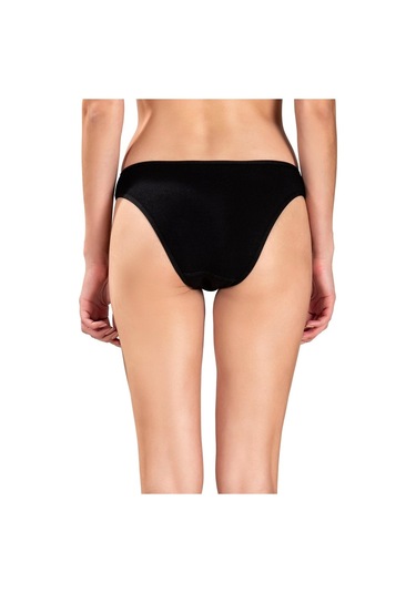 Kadın Siyah 6'Lı Pamuklu Likralı Külot 655