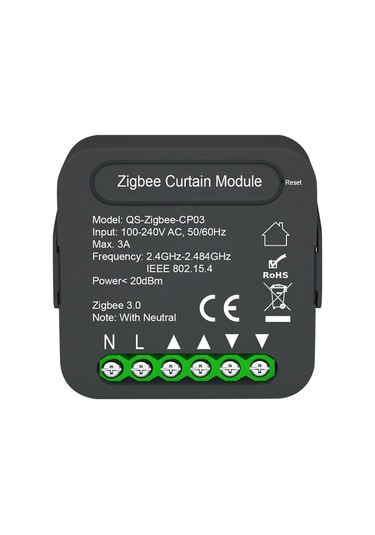 Lepmerk-qs-zigbee-cp03 Tuya Zigbee Akıllı Perde Anahtar Modülü E20409