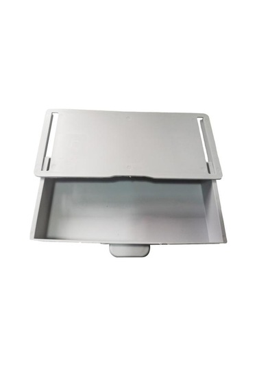 Gri Gizli Masa Çekmecesi Kendinden Yapışkanlı Plastik Makyaj Takı Masası Depolama Çekmecesi Mutfak İçin