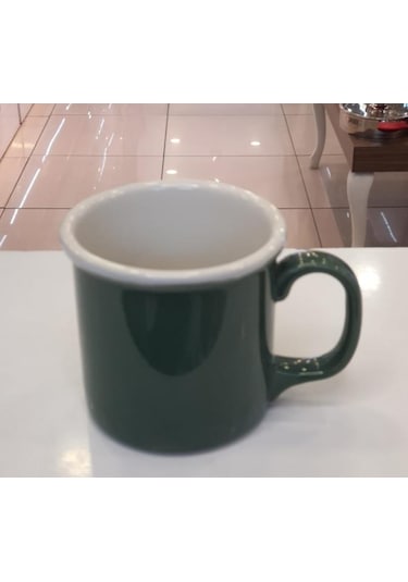 Aryıldız Patara Yeşil Porselen Mug Bıg Kupa Yeşil
