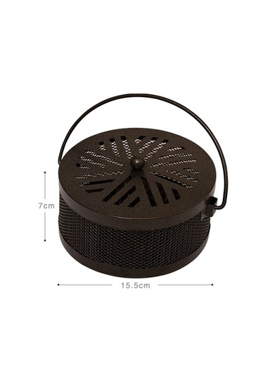 Wondernest Tutucu Tütsü Taşınabilir Tanesi Sivrisinek Kovucu Mekan Kutusu Kapaklı Için Ev Dış Demir Bronz Bobini Aromaterapi Çok Renkli