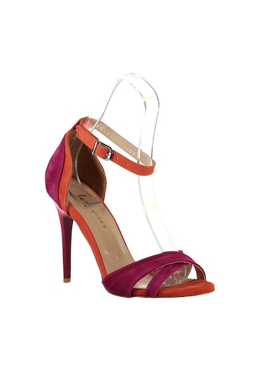 Fox Shoes Fuşya/Turuncu Kadın Topuklu Ayakkabı B922113802