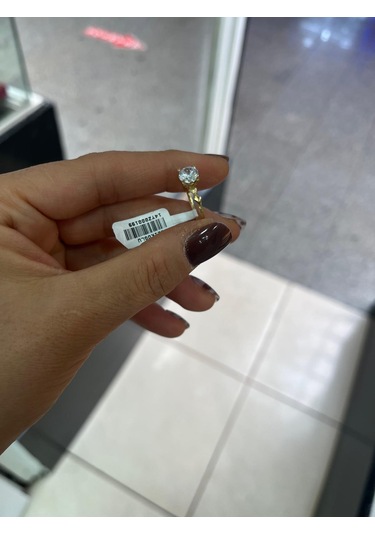 Çelikoğlu Kuyumculuk 14 Ayar Altın Tek Taş Yüzük 1,11 Gr Altın