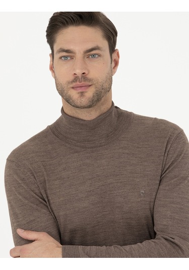 Pierre Cardin Erkek Açık Kahverengi Triko Kazak 50270052-vr002 Açık Kahverengi