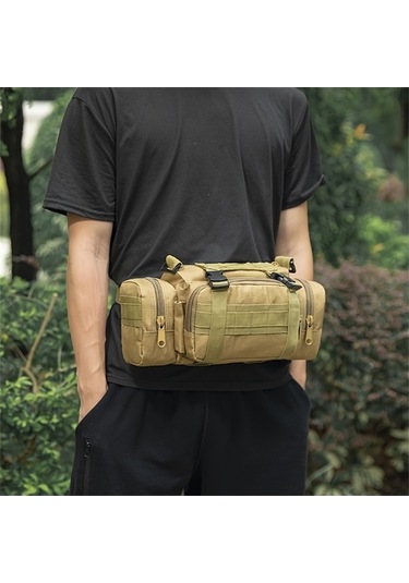 Maoyaya Balıkçılık Ve Koşu İçin Hafif Ve Dayanıklı Bel Çantası - Siyah Siyah