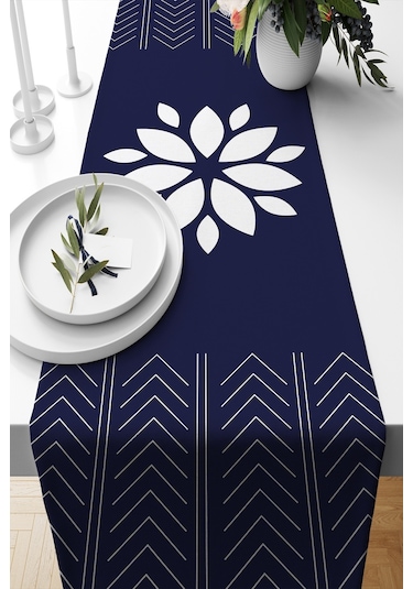 Belle Benoit Baskılı Runner & Koltuk Kırlent Kılıfı Set Desen35