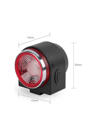 Ranyeek Usb Şarjlı Bisiklet Arka Lambası, Akıllı Fren Ve Sesli Uyarı Sistemi İle Gece Güvenliği Sağlar Çok Renkli