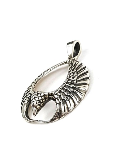 Kartal Figürlü Gümüş Kolye Ucu (452206618)