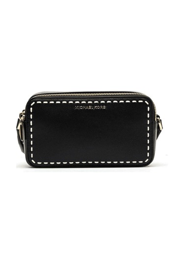 Michael Kors Jet Set Contrast Stitch Crossbody Bag 32t4gj6c1l Siyah
