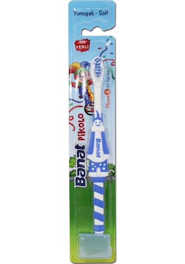 Banat Pikolo 5+ Yaş Kapaklı Çocuk Diş Fırçası Soft