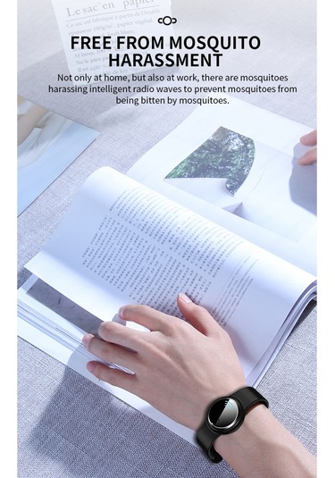 Xindoker Q9 Ultrasonik Kovucu Bileklik - Su Geçirmez Dış Mekan Kol Saati, Çocuk-yetişkin-hamile Uyumlu, 7 Gün Süreli Kullanim