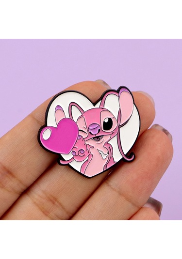 Sevimli Çizgi Film Dikiş Emaye Iğneler Anime Uzaylı Broş Yaful Iğneleri Rozet 23 23 Çok Renkli