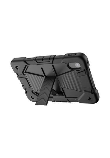 Tablet Kılıfı Lenovo Tab M11 Tb330fu 331fc/ K11/ Xiaoxin Pad 11 2024 Pc + Kickstand İle Silikon Darbeye Dayanıklı Koruyucu Kapak - Siyah Kapaklı Kılıf