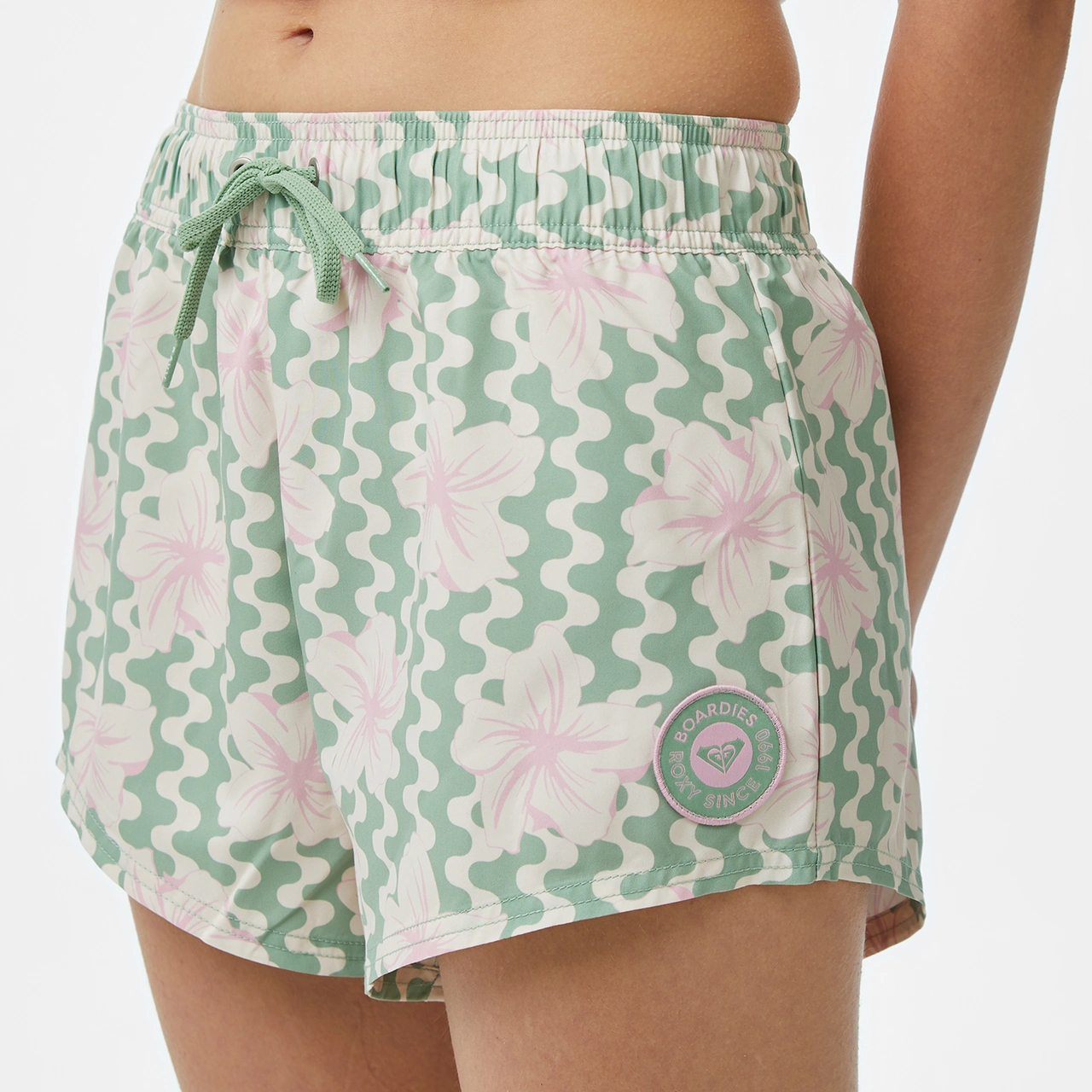 Roxy No Bad Waves Kadın Yeşil Deniz Şortu Erjbs03313 Yeşil