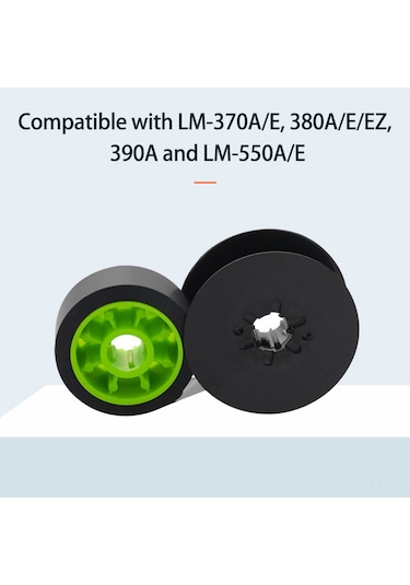 Ximistore9 Lm-370/380/390 Ve Lm-550a/e Uyumlu 12mm X 50m 5'li Siyah Karbon Şerit