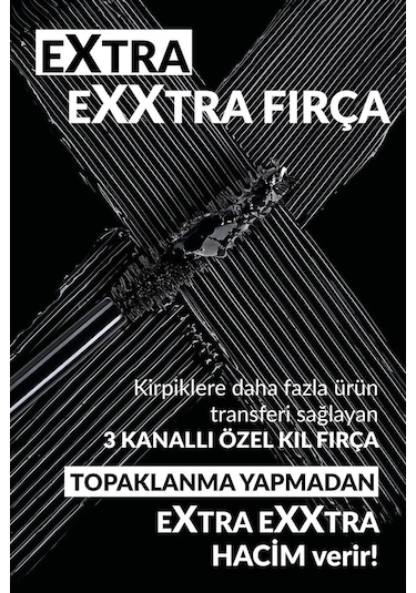 Avon Exxtravert Ekstra Hacim Veren Maskara Blackest Black