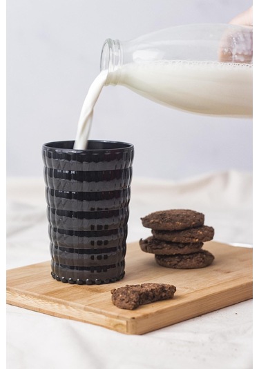 Allegra Siyah Akrilik Bardak 400 Ml Şık Ve Dayanıklı Meşrubat & Su Bardağı Cam Değil, Kırılmaya Dirençli Tekli