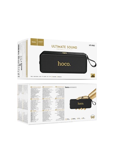Hoco. Ht1 Pro Marquis Sports Bluetooth Kablosuz Hoparlör - Siyah