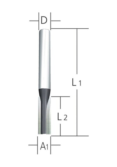 Makita D-07892 Freze Düz Kanal Bıçağı 12 Mm